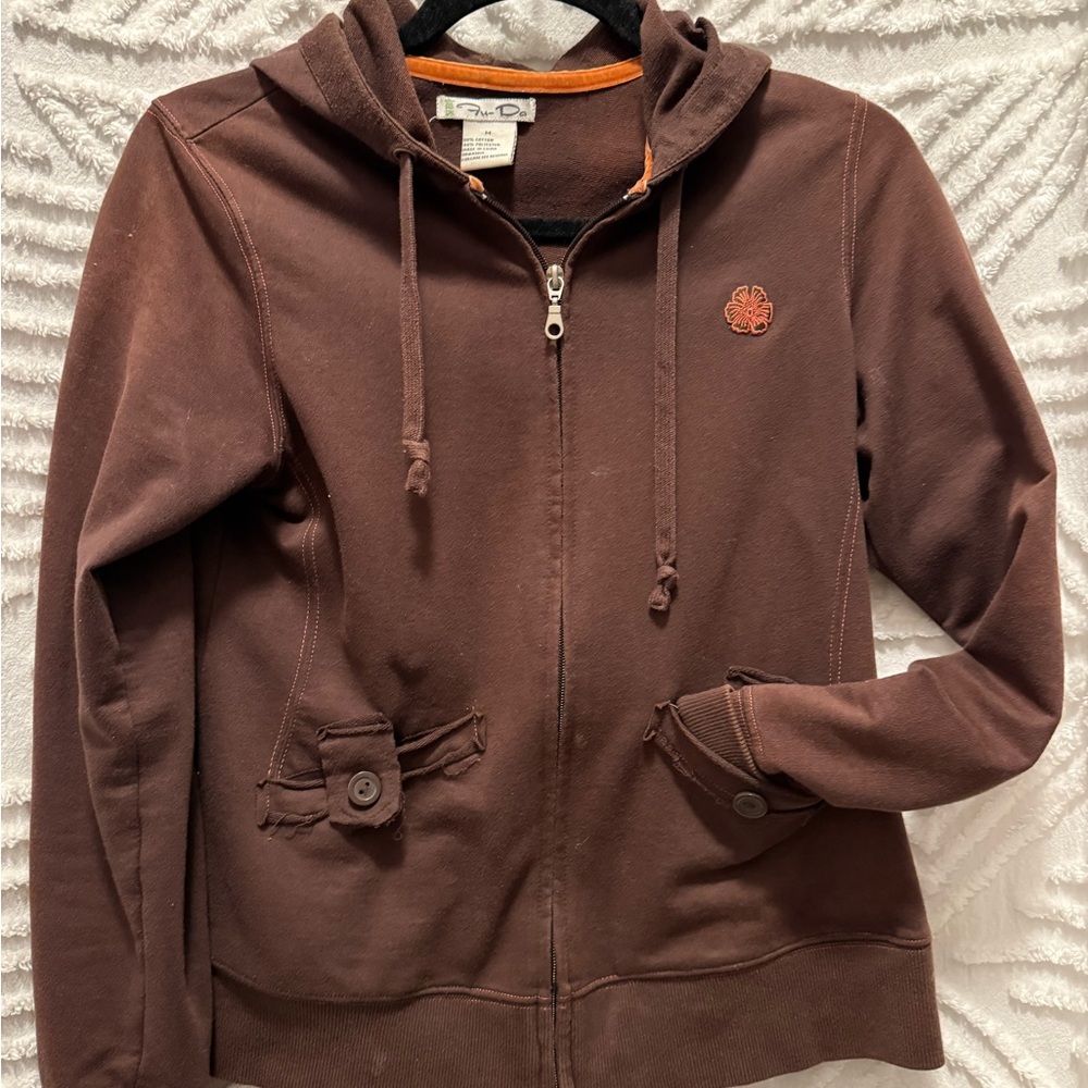 Stylish Brown Hoodie Jacket